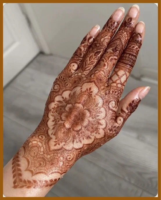 Classy Stylish Back Hand Henna For Festive Look Stylish Back Hand Mehndi Design